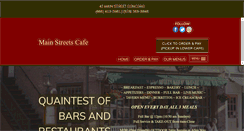 Desktop Screenshot of mainstreetsmarketandcafe.com