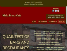 Tablet Screenshot of mainstreetsmarketandcafe.com